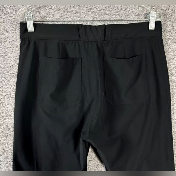 Athleta Black Tribeca Utility Crop Pants wide leg casual Sz 4 Euc - Picture 3 of 7